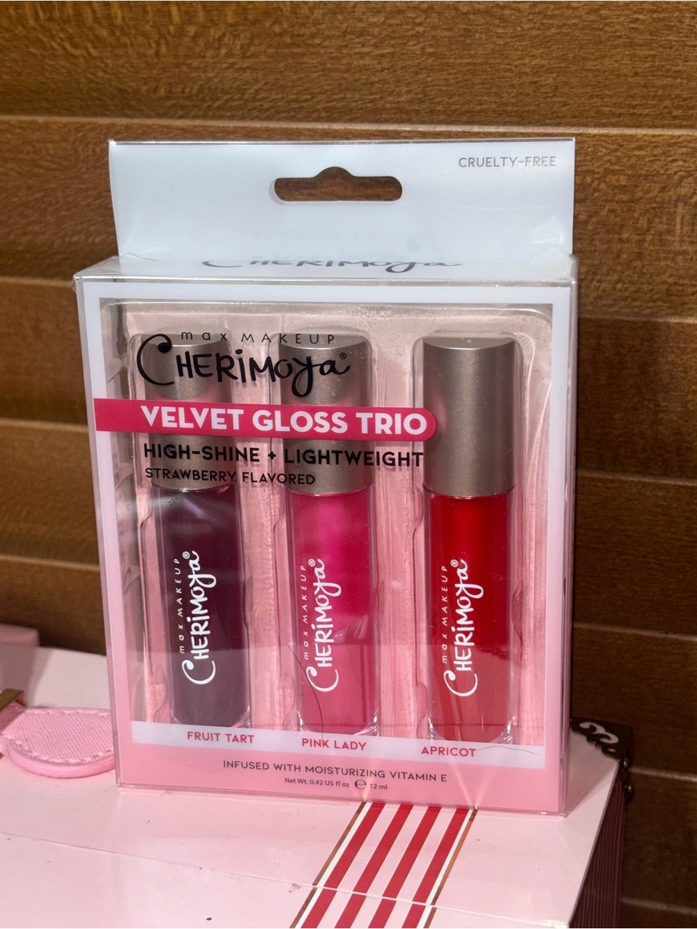 Max Makeup Cherimoya Lipgloss Trio
